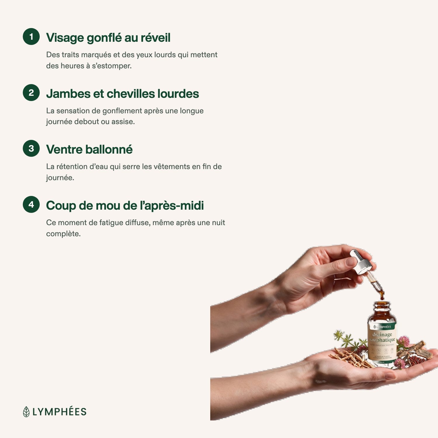 Les quatre gênes du quotidien visées par Lymphées